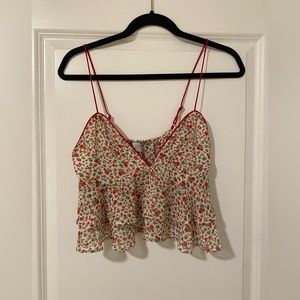 Size S - Dress Forum Los Angeles Rose Cropped Cami